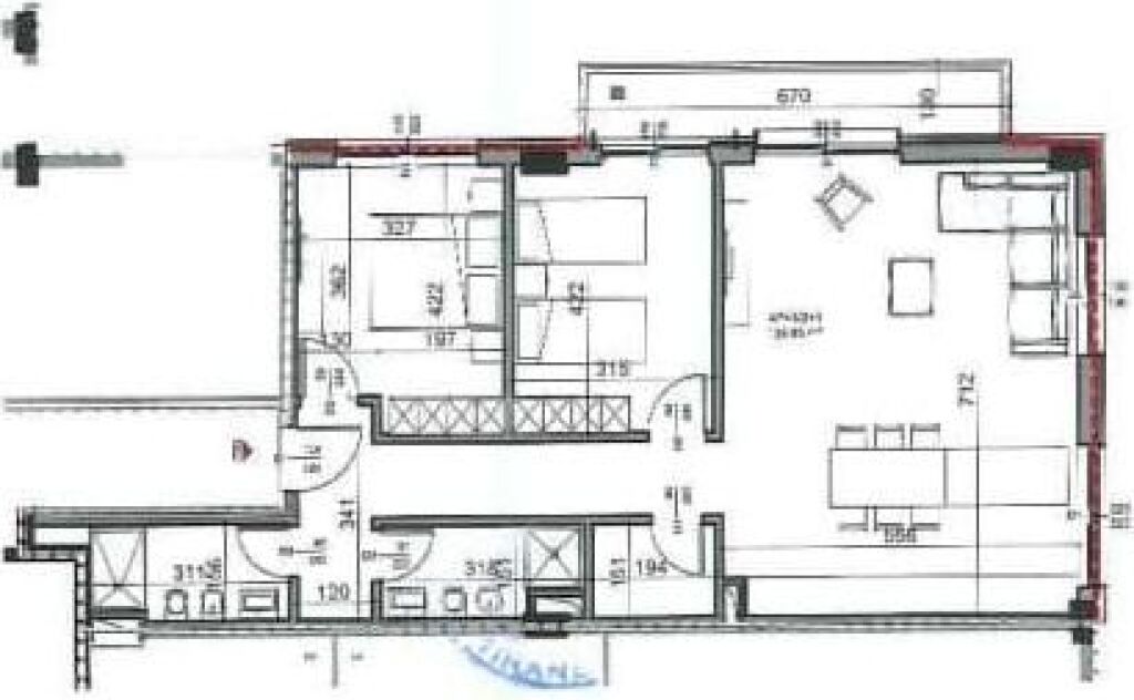 Apartment 2+1 For Sale Near New Bazaar