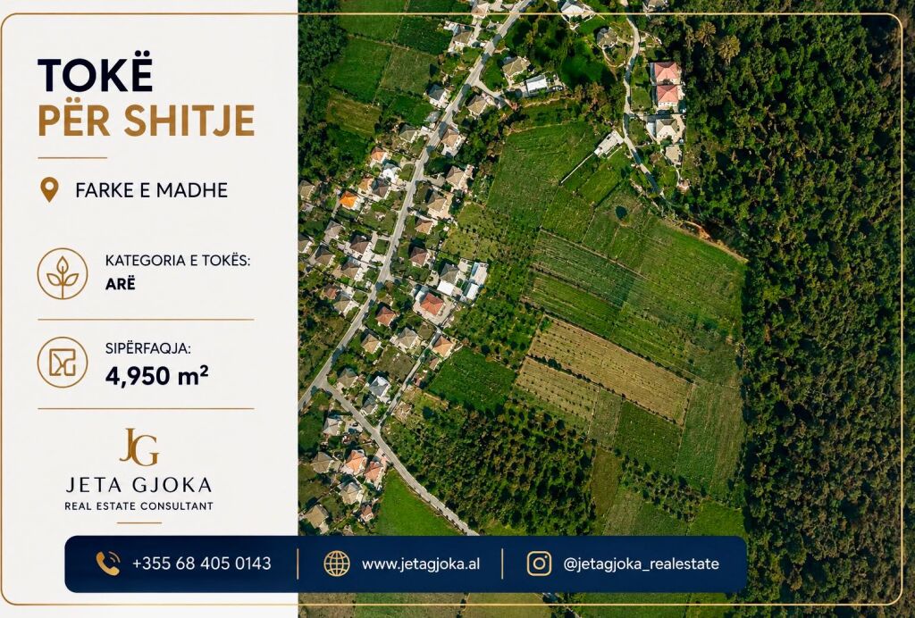 Land for Sale – Farkë e Madhe 50,000,000 ALL