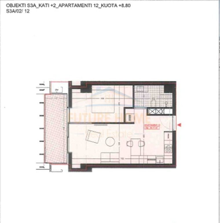 In vendita, Appartamento 1+1, Pajtoni Residence, Dietro Pajtoni Center.
