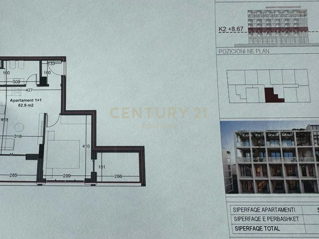 EXCLUSIVE ! Apartament 1+1 për shitje - Rezidenca “Mes Pishave” Mali i Robit !!