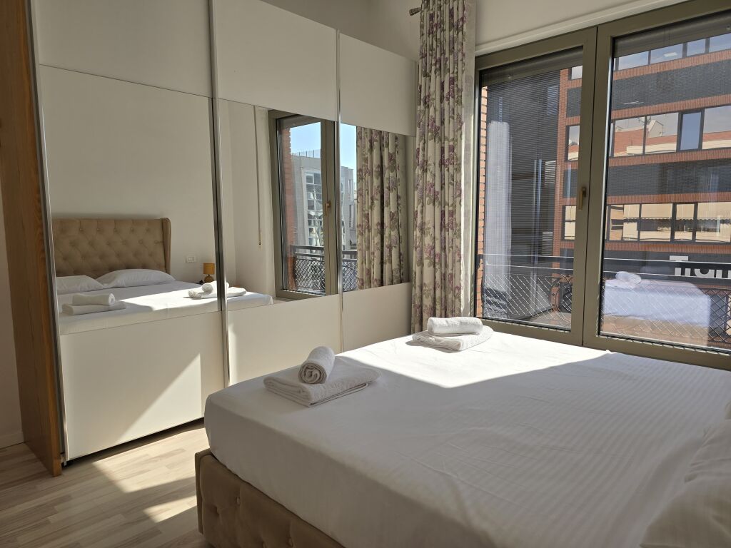 Apartment 2+1+2 for rent at Delijorgji Complex, Arrow Building, Kavaja Street, Square 21.