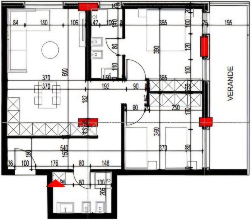 Appartamento 2+1+2 in vendita presso Rezidenca Platinium 2, Paskuqan.