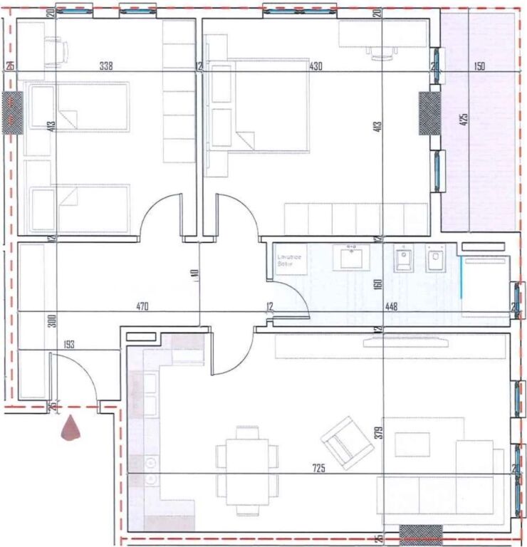 Shitet Apartament 2+1 Okazion - Paskuqan, Ringside Residences