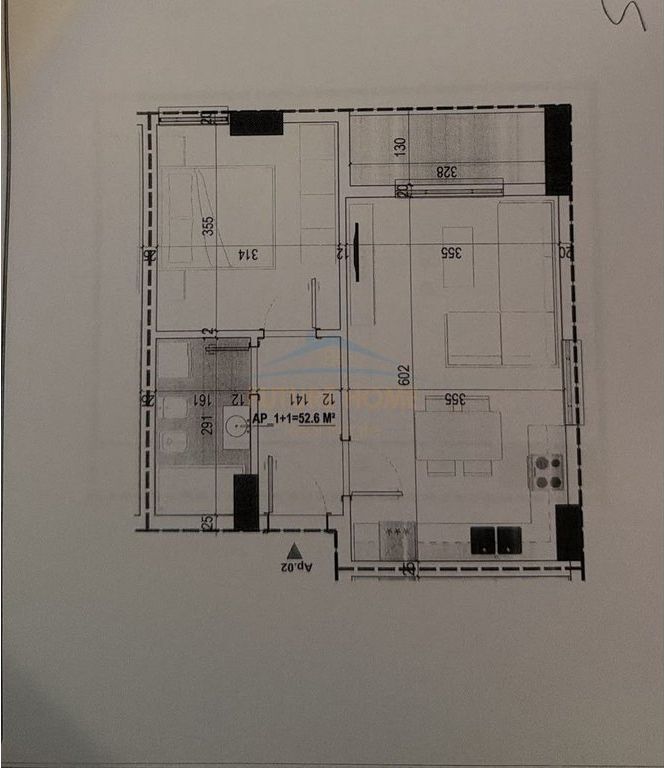 Shitet, Apartament 1+1, Paskuqan