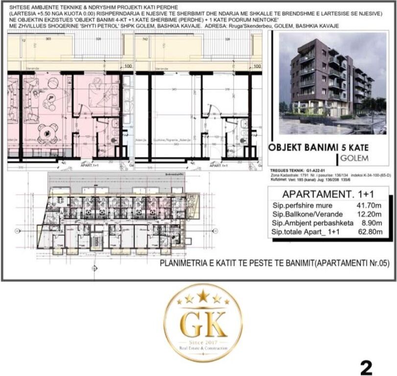 FOR SALE Super Apartment (2) * 1+1+Balcony  • 📍Mali Robit  * ⁠Furnished