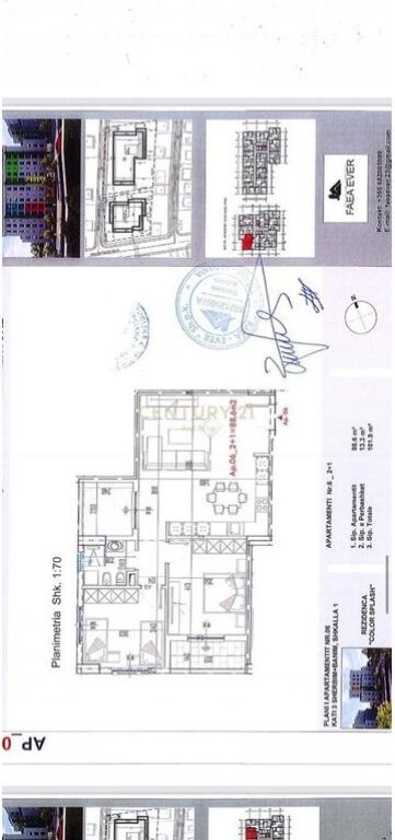 SHITET APARTAMENT 2+1 NE PASKUQAN, RESIDENCA SPLASH COLOR