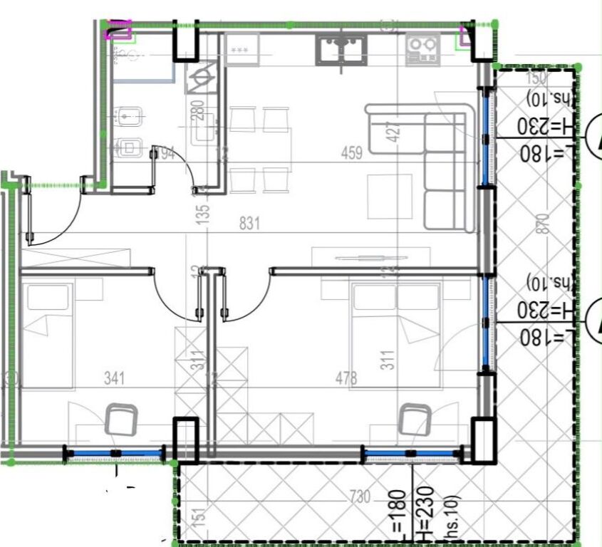 Apartament ne shitje 2+1 Kodra Diellit 2