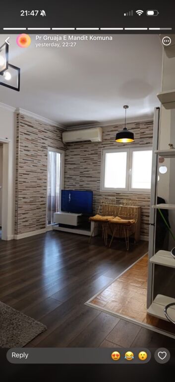 Apartment 1+1+1 with balcony for rent in Komuna E Parisit