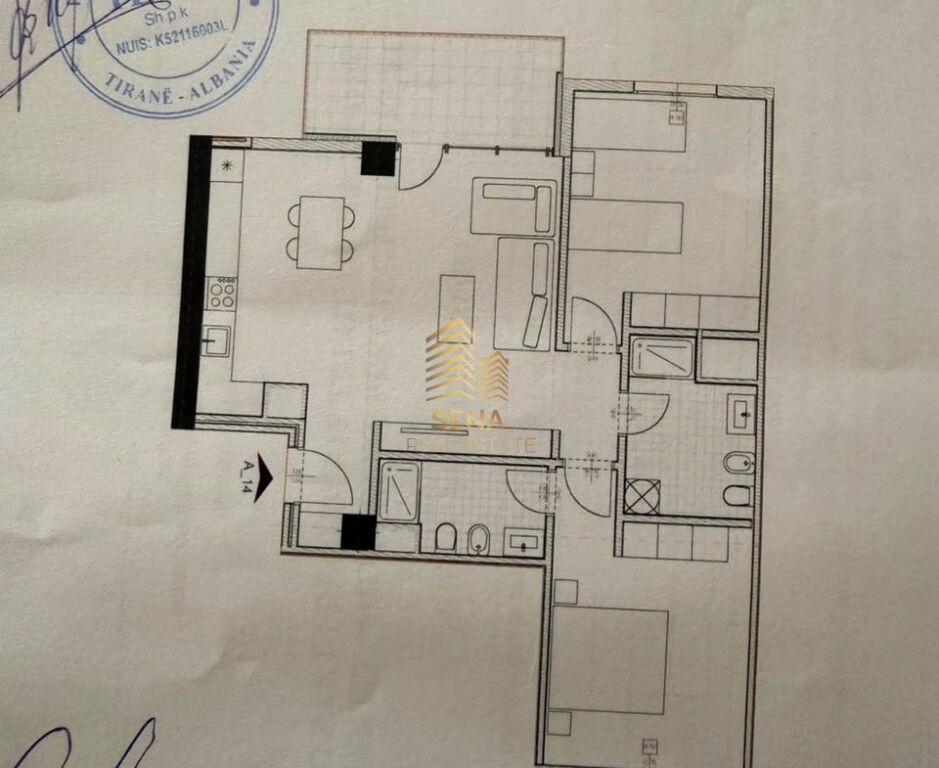 In vendita, Appartamento 2+1+2+blk, Riverpark Residence – Astir, 137000 Euro