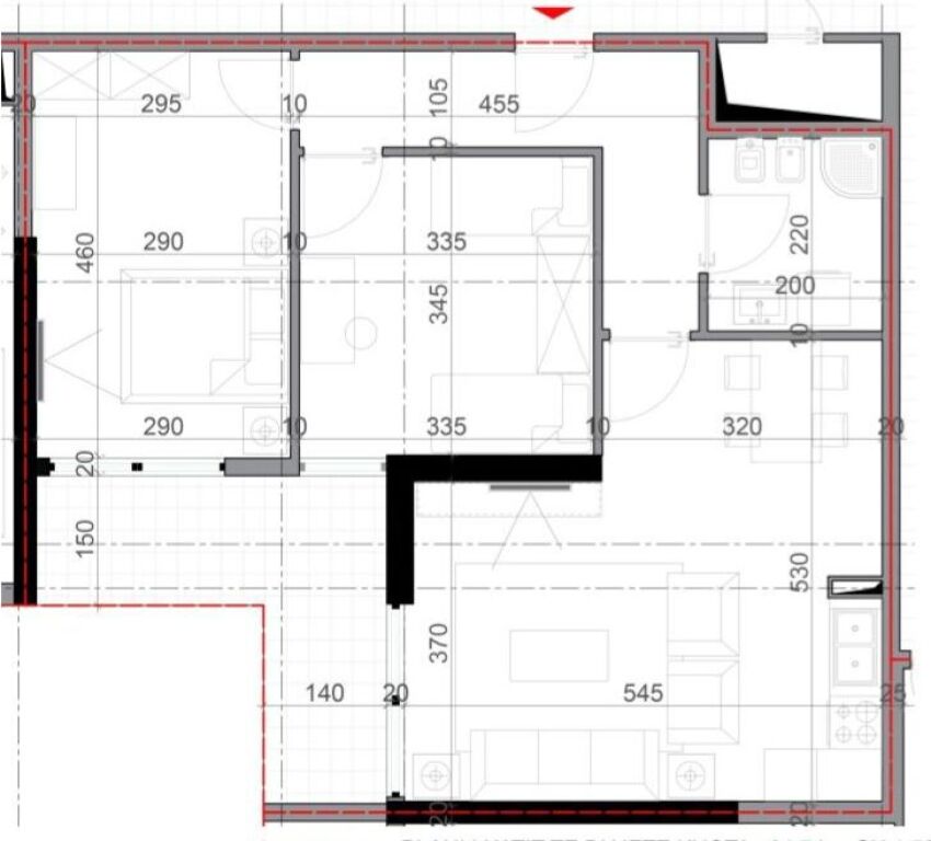 🌊 Shitet apartament 2+1 tek Golden House, Shëngjin