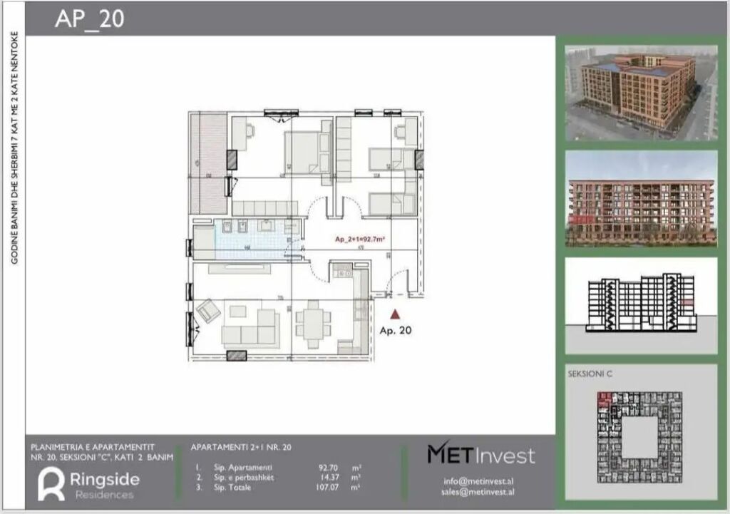 OKAZION! SHITET APARTAMENT 2+1 - PASKUQAN , TIRANE
