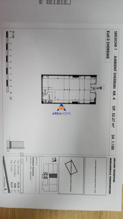 SHOP FOR SALE 52.2 M2 "MIRABELLA RESIDENCE" 3500 EURO