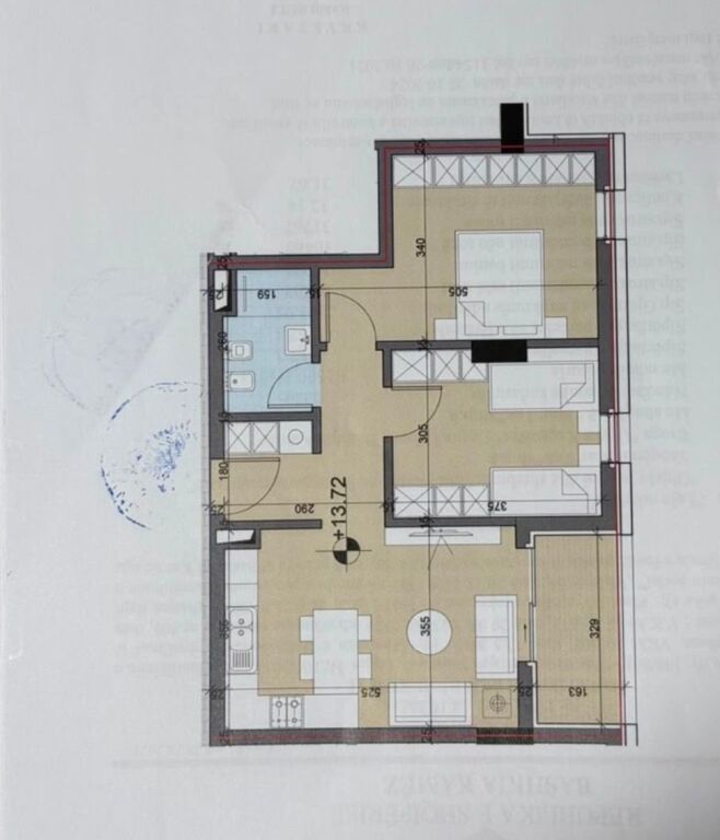 Shitet APARTAMENT 2+1 83m2 UNIVERS CITY