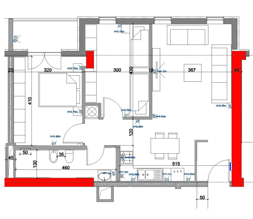 FOR SALE APARTMENT 2+1 UNIVERS CITY