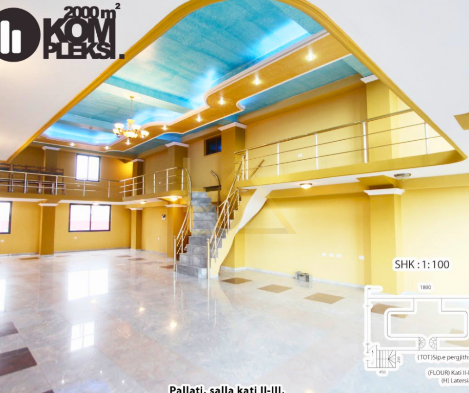 LOCALE COMMERCIALE MULTIFUNZIONALE IN AFFITTO – TIRANA, VICINO ALLA GRANDE ANELLO STRADALE