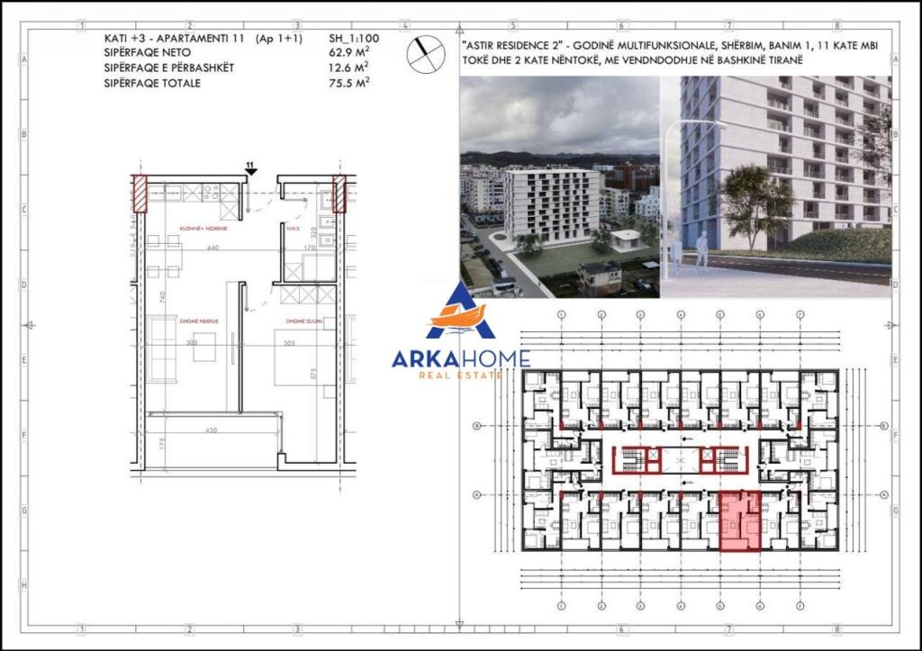 OCCASION FOR SALE APARTMENT 1+1+BALCONY "ASTIR" 79,275 EURO