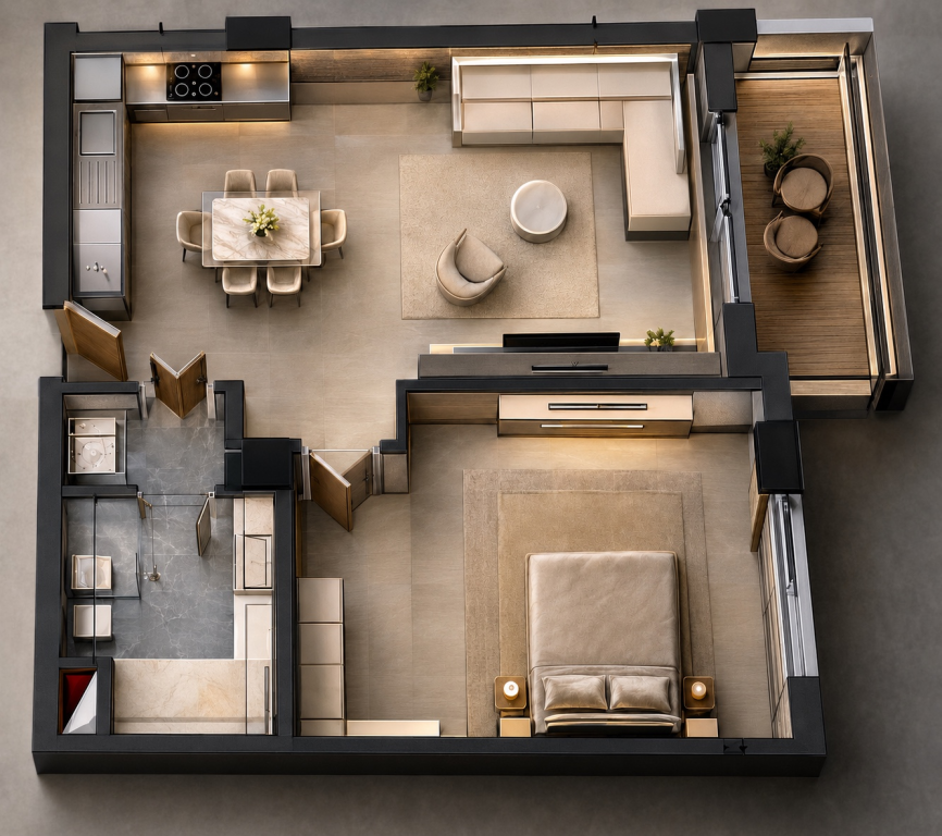✨ Shitet Apartament 1+1 me Depo 📍Paskuqan, Diellon 2