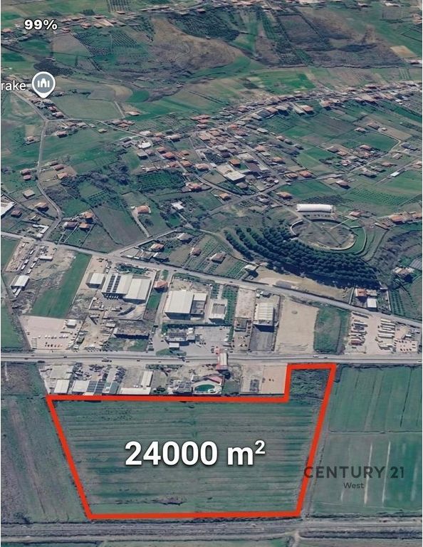 Land 24,000 m² for sale – Tirana–Durrës Highway