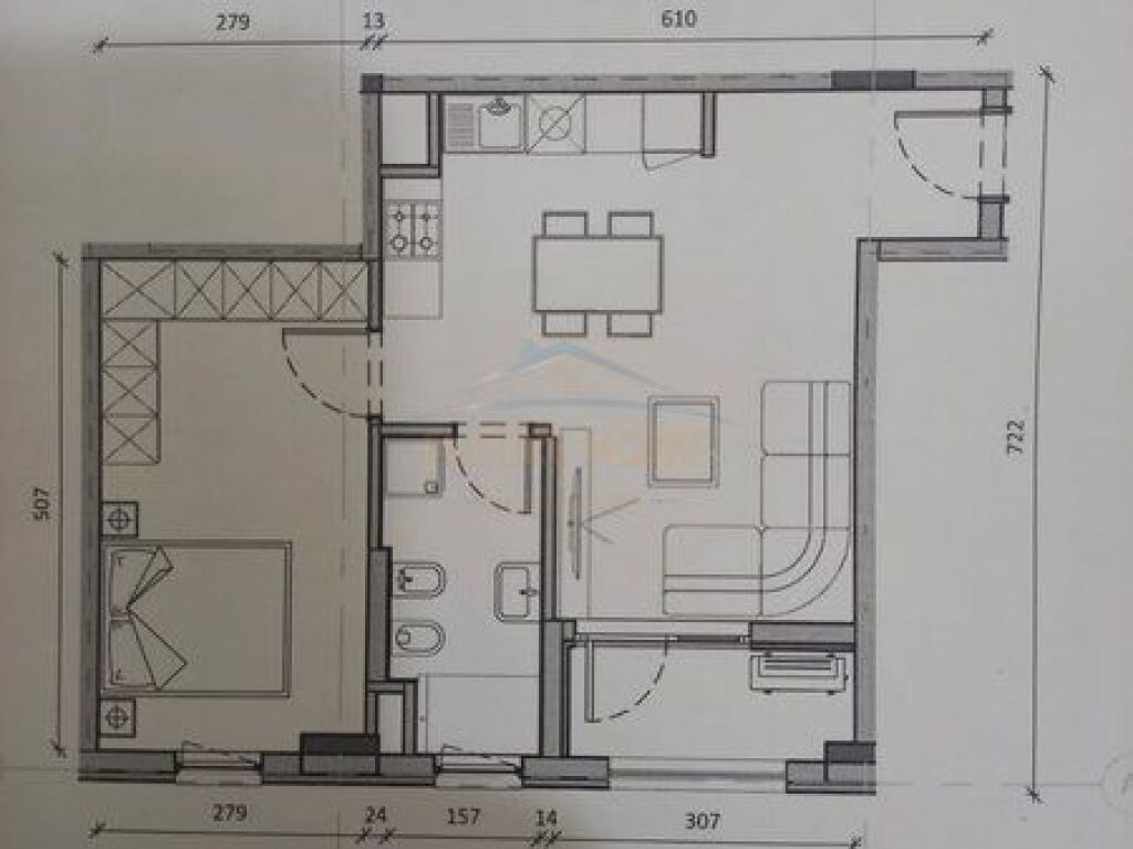 For sale, Apartment 1+1, Kaimi Residence, Ali Demi.