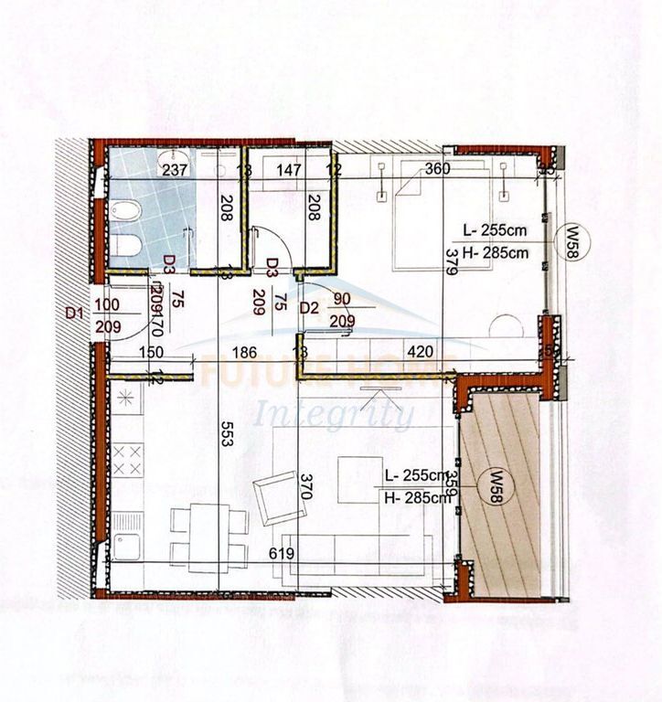 Shitet, Apartament 1+1, Rezidenca Golden Gate Tiranë.