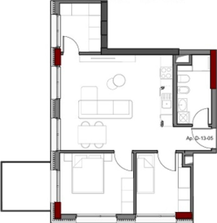VENDESI APPARTAMENTO 2+1 +BALCONE | COMPLESSO ART N'QUARTIERE, PORCELLANA