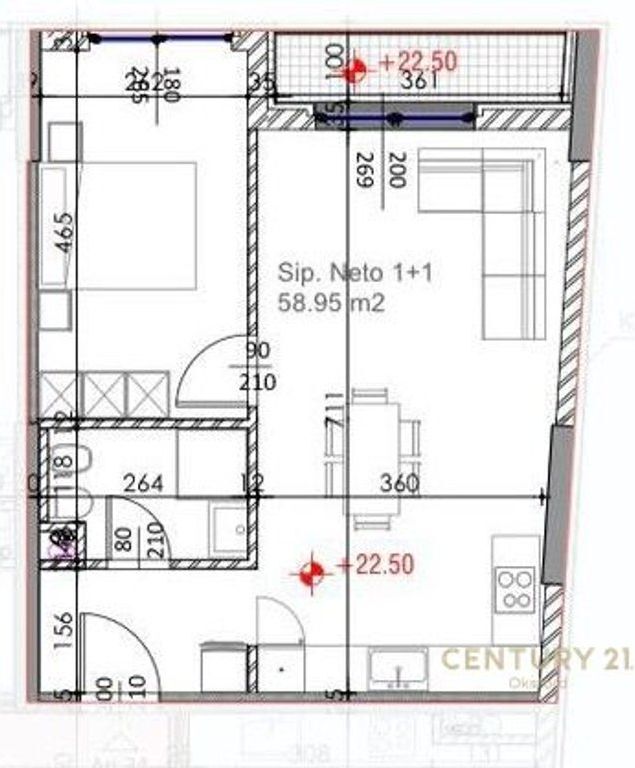 We sell a 1+1 apartment, at the former Aviation Field!