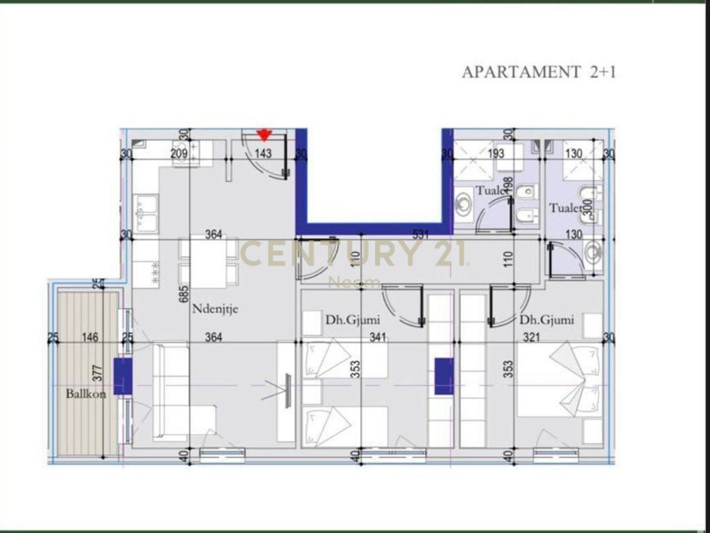 Shitet Apartament 2+1 – Tirana Entry 2