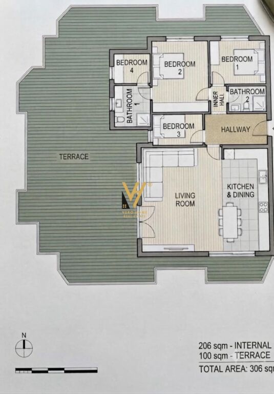 FOR SALE APARTMENT 3+1+2+VERANDA IN SKELE, VLORE 335,000 EURO