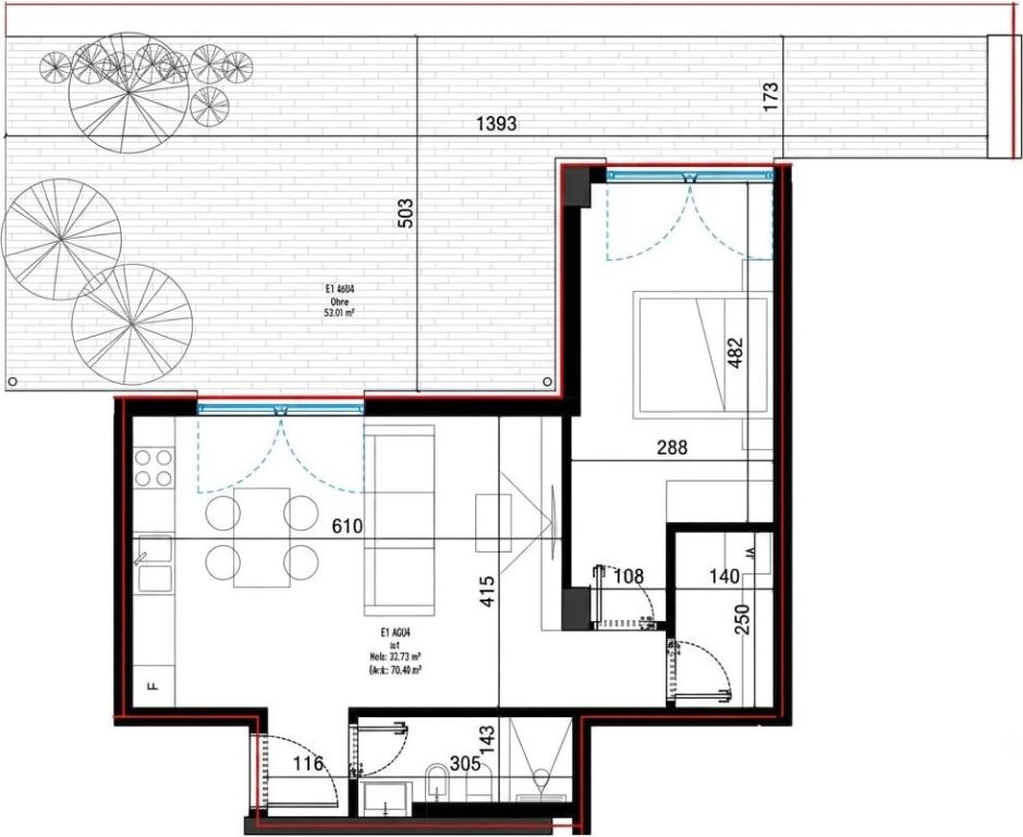 Apartment 1+1 for sale at Square Village Complex, Santorini 2, Dhermi, Palase, Vlore, Himare, Drimadhe, Drymades.
