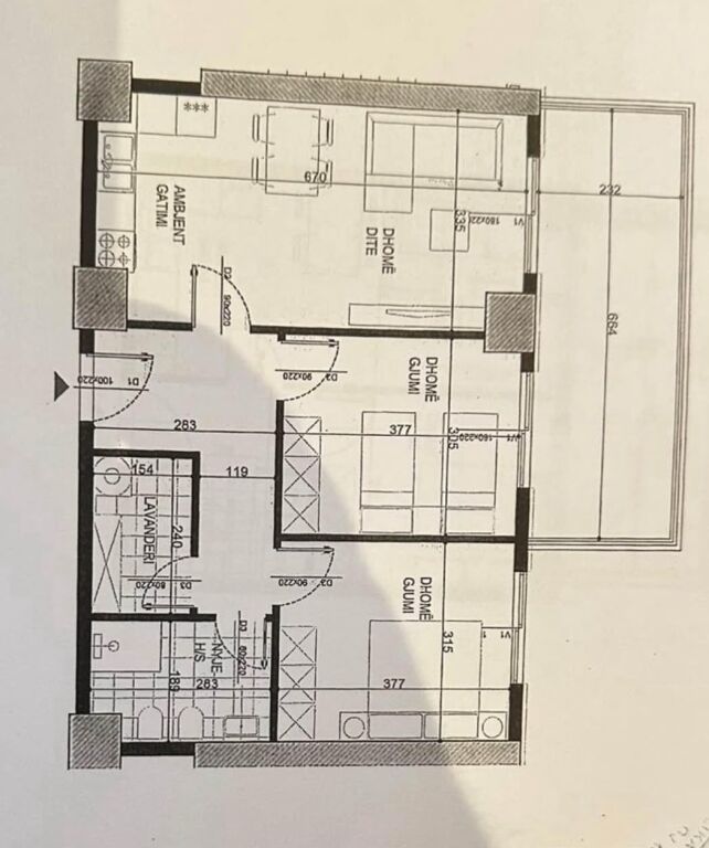 Apartament 2+1 Ne Shitje Te Ish Fusha E Aviacionit ID 5379