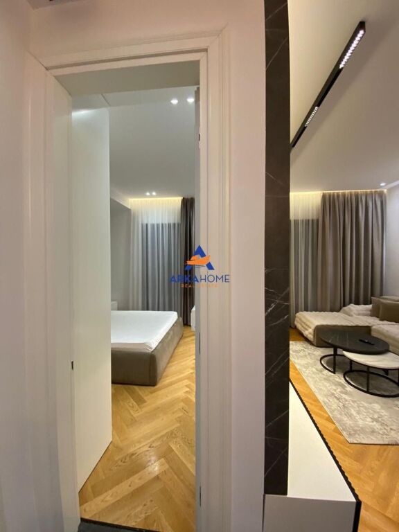 MODERN 1+1+BALCONY APARTMENT FOR RENT “DELJORGJI COMPLEX” 120,000 LEK (WITH PARKING SPACE)