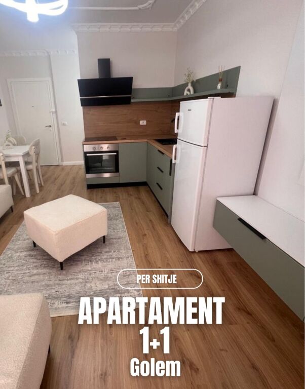 Shitet Apartament 1+1 i Sapomobiluar – Golem, Rruga Viena