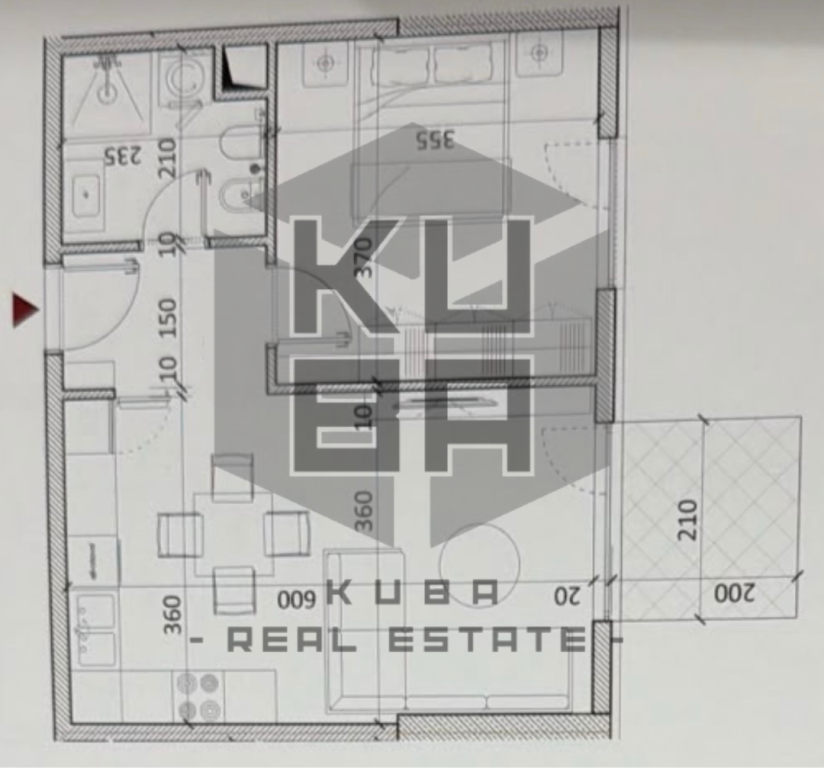 Okazion‼️Apartament 1+1, 61 m2 në Shitje pranë Qendrës, Kamëz. 49.6 mln Lekë