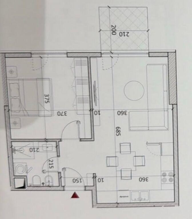 Okazion‼️Apartament 1+1, 66m2 në Shitje pranë Qendrës, Kamëz. 53 mln Lekë