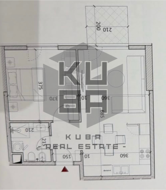 Okazion‼️Apartament 1+1, 66m2 në Shitje pranë Qendrës, Kamëz. 53 mln Lekë