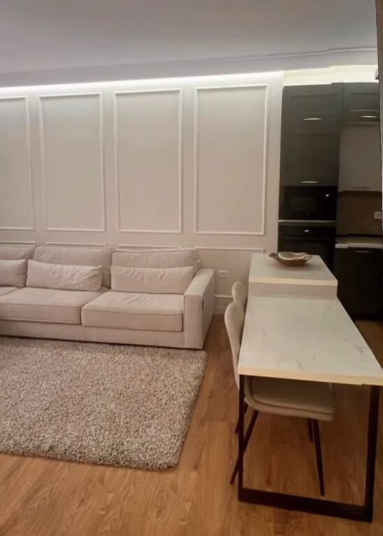 Luxurious 1+1 apartment + parking space for rent on Don Bosko Street, near the Fiori di Bosco Complex, Lapraka, Jordan Misja Street.