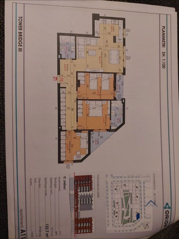 Appartamento 3+1 in vendita, e 1 posto auto mai abitato prima, in Pallati Orion, Complesso Tower Bridge 3,  
