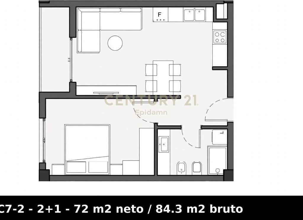 EKSKLUZIVE ! Apartament 2+1 për shitje në Lunarch Residence Mali i Robit !