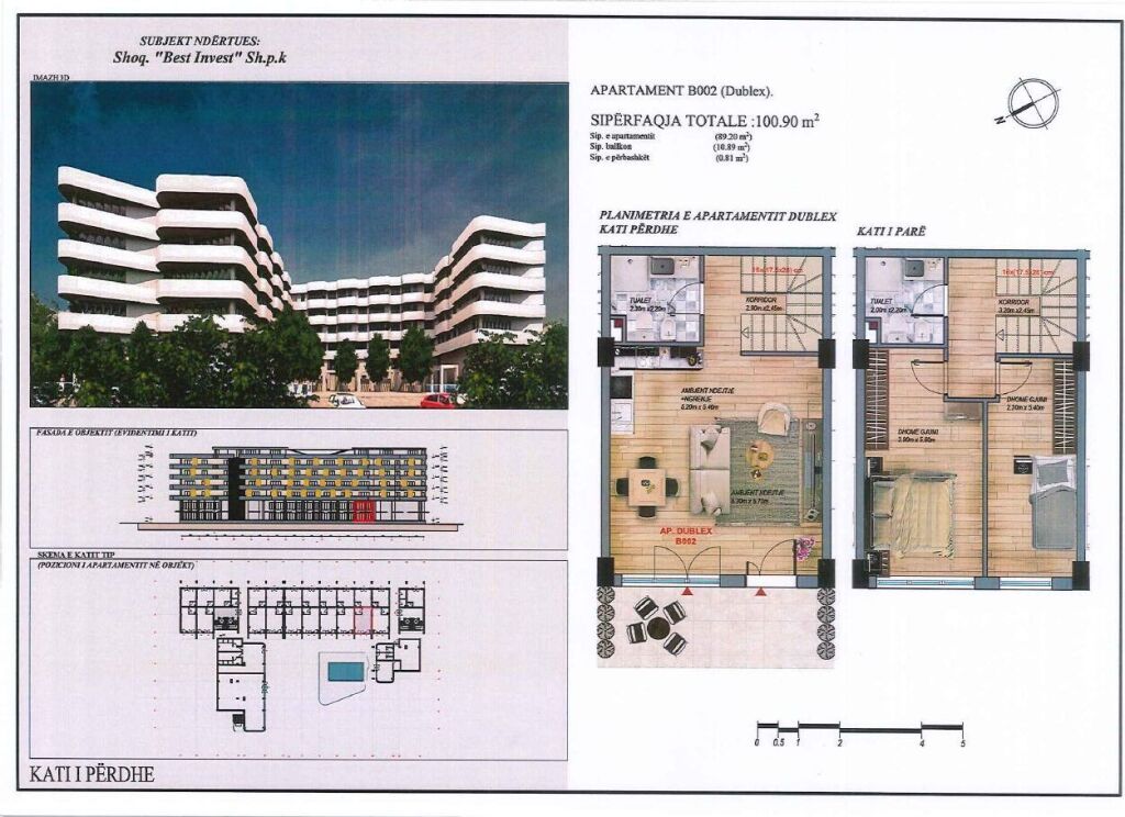 Duplex, 101 m² – Mei Residence, Qerret (B002)