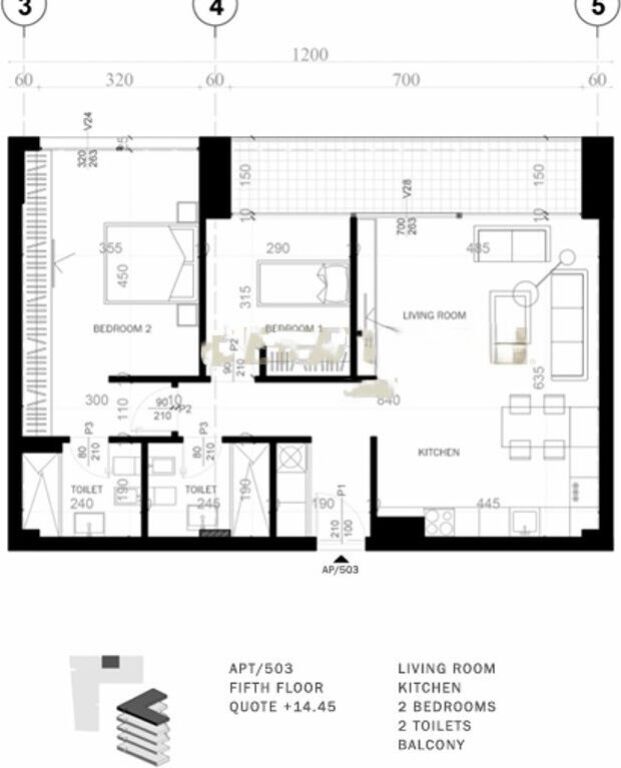Shitet Apartament 2+1+2 te Grow Green Residence ne Mjull Bathore ! 214,600 € 19,957,800 Lekë