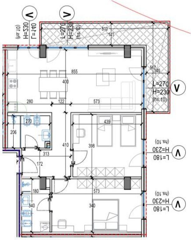 Apartment 2+1+2 For Sale In Kodra E Diellit F
