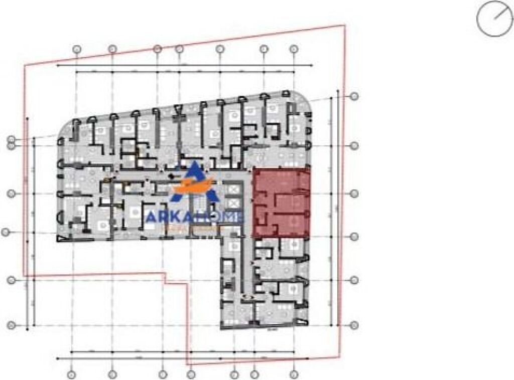 SHITET APARTAMENT 1+1+BALLKON "TE VILA L,UNAZA E RE" 104.625 EURO