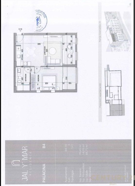 Appartamento 1+1+posto auto in vendita presso Jal Y Mar Residence