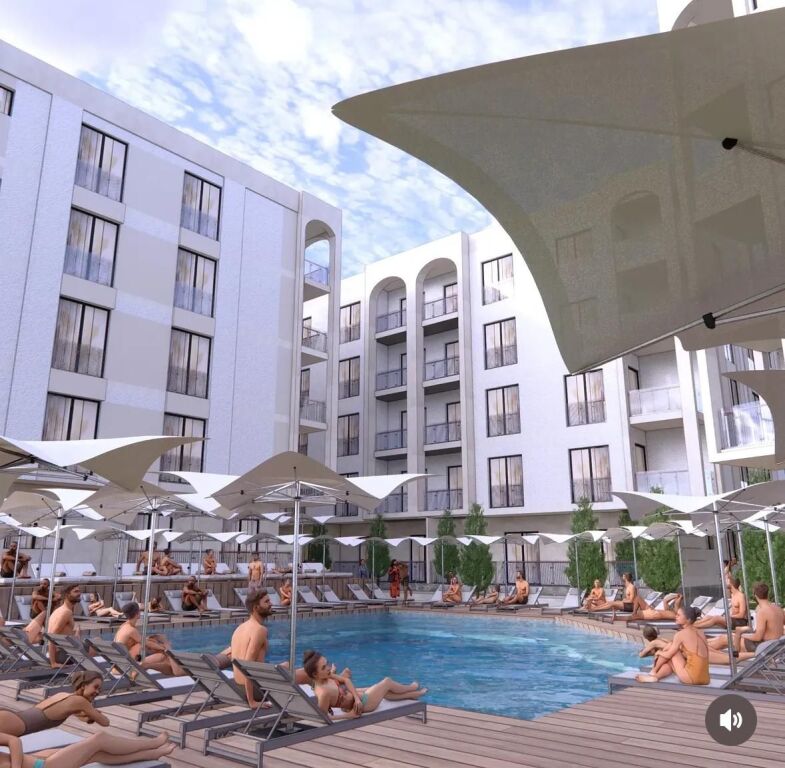 🏖️ SHITET APARTAMENT 1+1 – REZIDENCA ORIENTAL, GOLEM 🌴