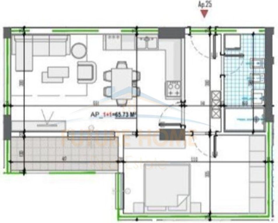 APARTAMENT 1+1 PER SHITJE I Urban Residence, PASKUQAN