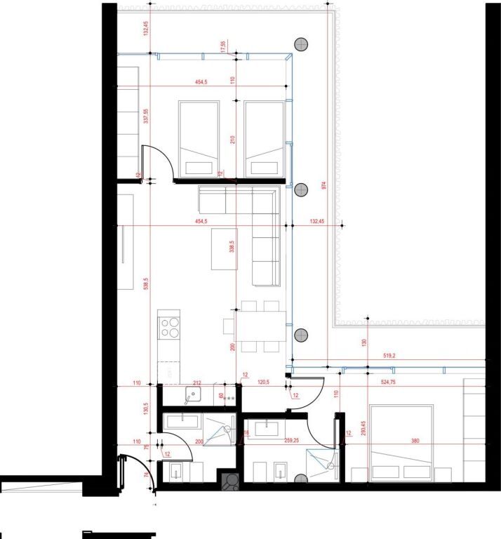 Appartamento 2+1+2+Veranda in vendita presso By Long Hill Residence, Mjull-Bathore.