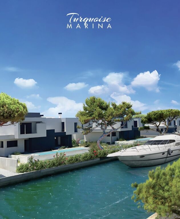 Shitet vile 2 kateshe tek Rezidenca Turquoise Marina , Gjiri i Lalezit , Hamallaj , Durres .