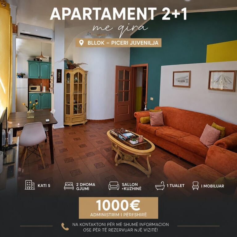 Appartamento 2+1+Amministrazione in affitto dato vicino al ex Blloku, vicino a Piceri Juvenilja.