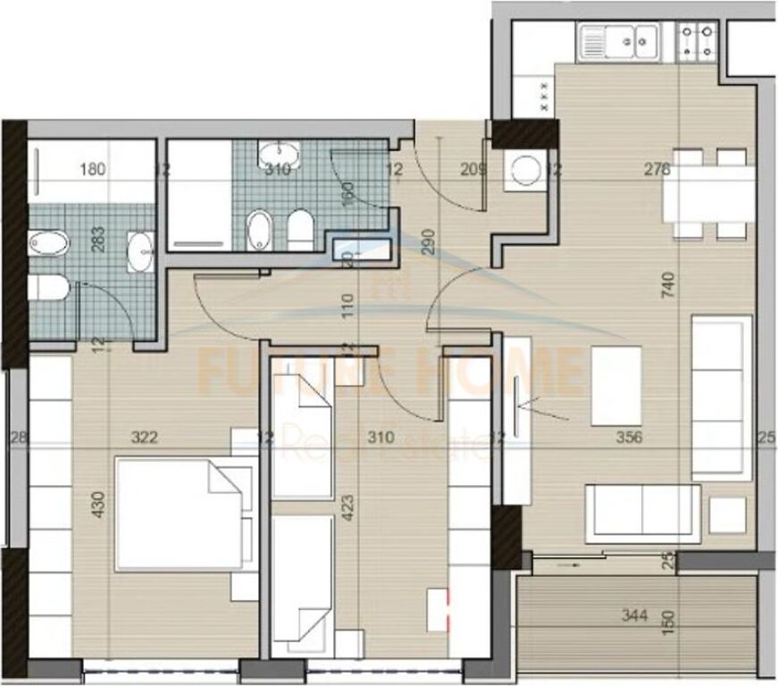 APPARTAMENTO 2+1+2 IN VENDITA A UNIVERS CITY