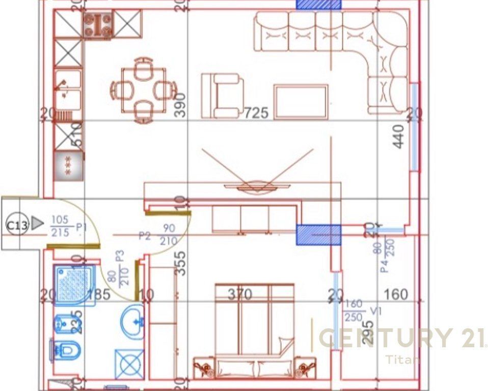 Apartament 1+1 ne shitje Kamez